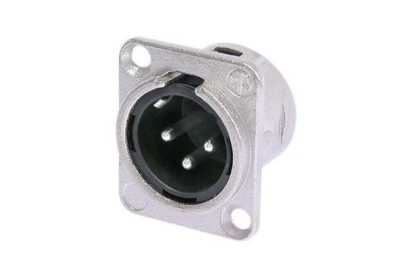 Neutrik 3-MP-D TYPE Βύσμα XLR 3-pin αρσενικό σασί τύπος D