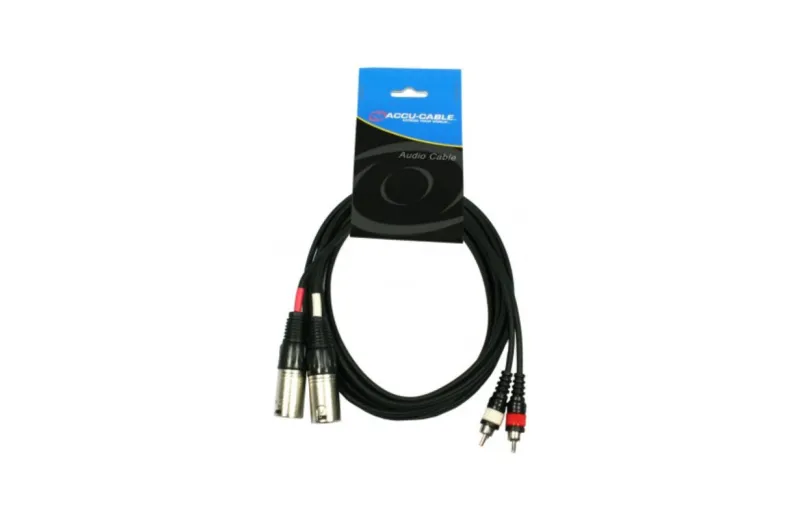 Accucable AC-2XM-2RM/3 Καλώδιο XLR σε RCA