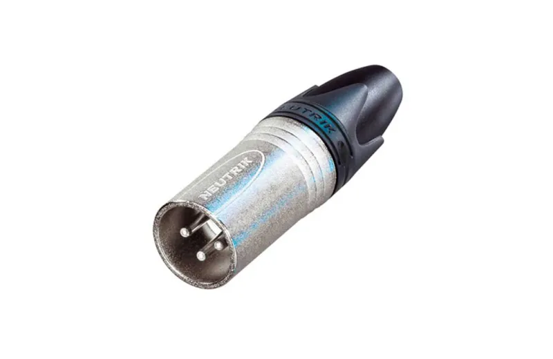 Neutrik 3-MXΧ 3 pole male cable connector XLR 3-pin male with Nickel housing and silver contacts