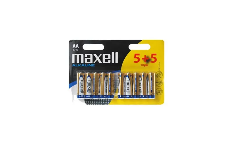 Maxell LR06 Alkaline Μπαταρίες τύπου AA 5 + 5 τμχ