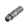 Neutrik NA3M5F επαγγελματικός αντάπτορας DMX  3-pin XLR αρσενικό - 5pin XLR θηλυκό.