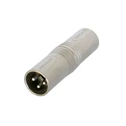 Neutrik NA3MM Αντάπτορας XLR 3pin αρσενικό σε XLR 3pin αρσενικό