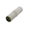 Neutrik NA3MM Αντάπτορας XLR 3pin αρσενικό σε XLR 3pin αρσενικό