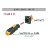Neutrik NAC3MPX  powerCON TRUE1 σασί 16Α ανά επαφή