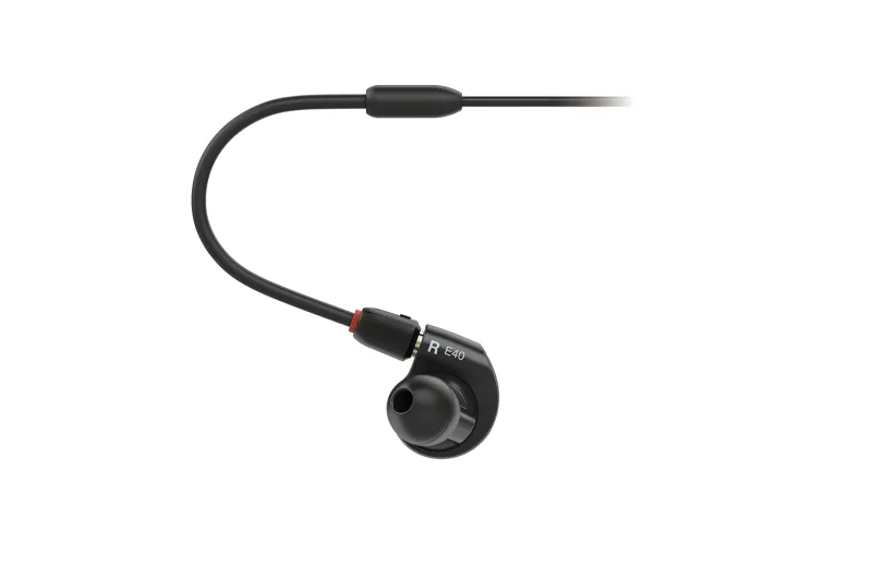 Audio Technica ATH-E40 In-Ear Ενσύρματα Ακουστικά - Μαύρο