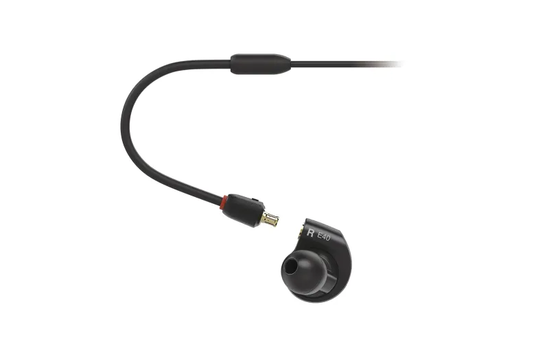 Audio Technica ATH-E40 In-Ear Ενσύρματα Ακουστικά - Μαύρο