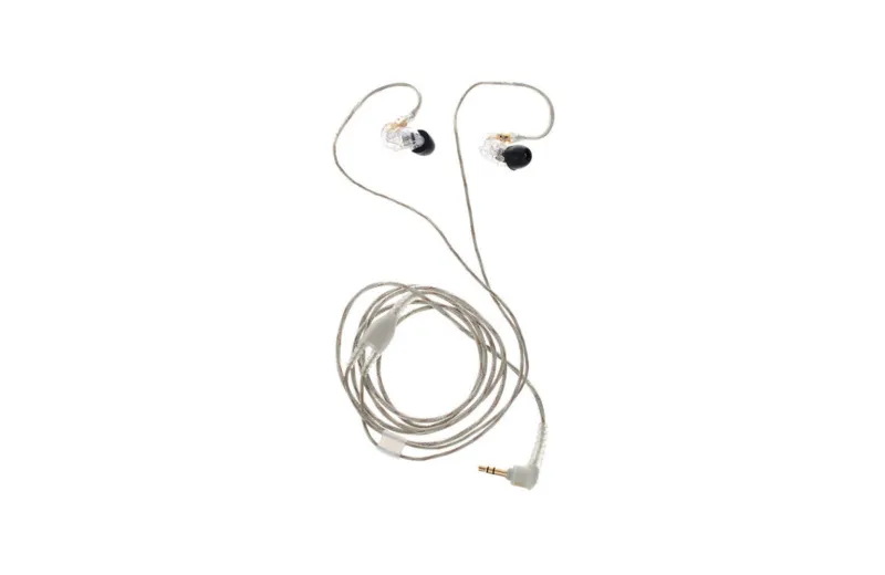 Shure SE215-CL In-Ear Wired Headphones - Transparent
