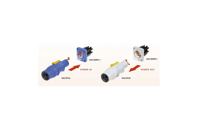 Neutrik NAC3MPB βύσμα powerCON αρσενικό 3 πόλων 20Α