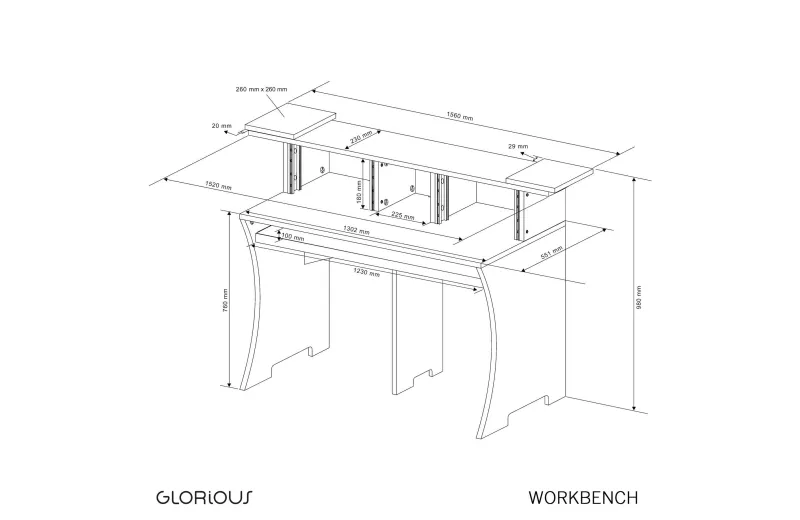 GLORIOUS WORKBENCH WHITE