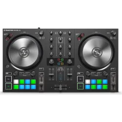 NI Traktor Kontrol S2 MK3 κονσόλα Dj 2 καναλιών με ενσωματωμένη κάρτα ήχου.
