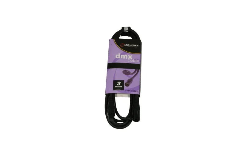 Accu-cable AC-DMX5/3 Καλώδιο DMX 5-pin XLR αρσενικό - 5-pin XLR Θηλυκό 3m
