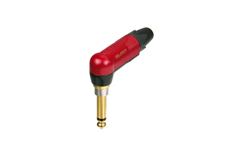 Neutrik NP2RX-AU-SILENT  Βύσμα γωνιακό mono καρφί 1/4" mute επίχρυσο