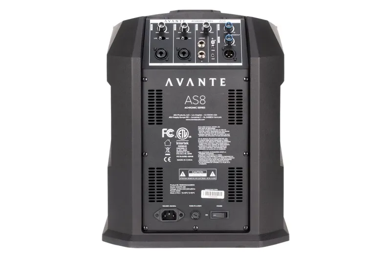 Avante AS8 Αυτοενισχυόμενο Ηχείο  - Μαύρο