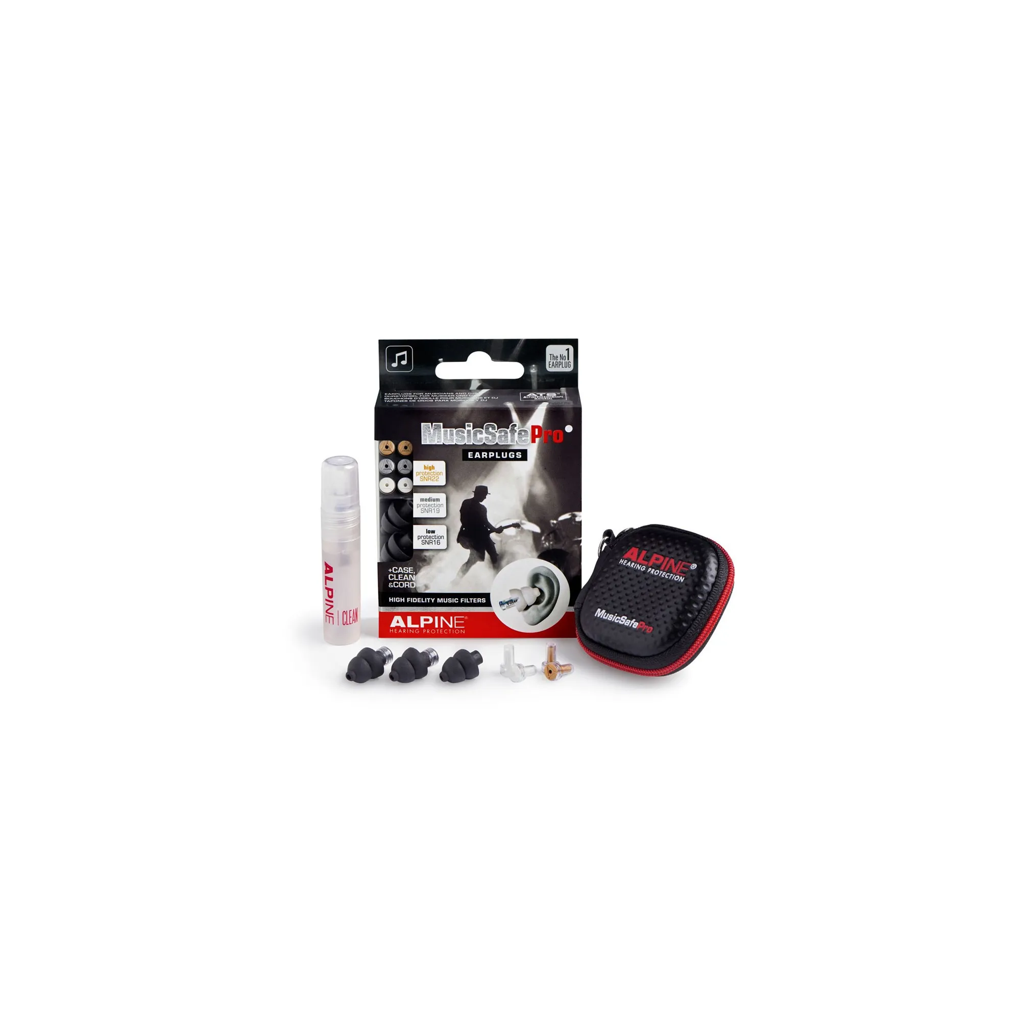 alpine musicsafe pro black earplugs