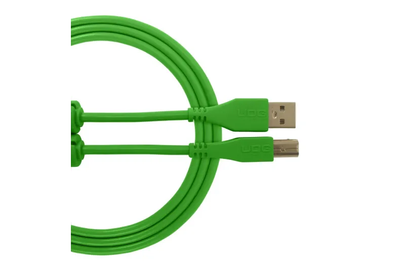 Udg U95001GR Ultimate Audio Cable USB 2.0 A-B Green Straight 1m