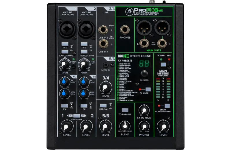 Mackie Pro FX6V3 Αναλογική Κονσόλα Ήχου