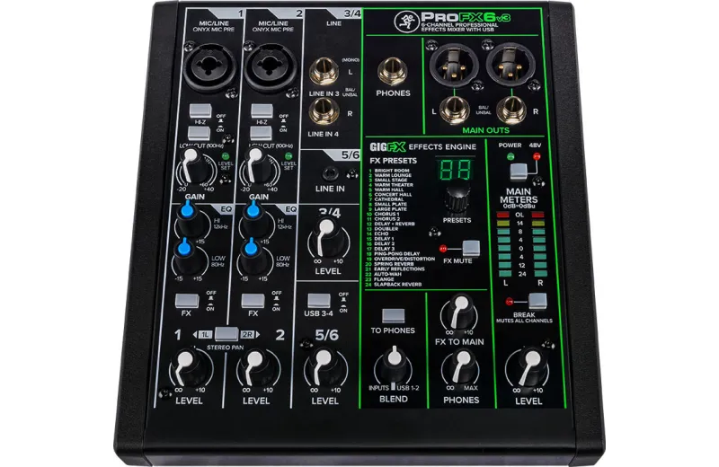 Mackie Pro FX6V3 Αναλογική Κονσόλα Ήχου