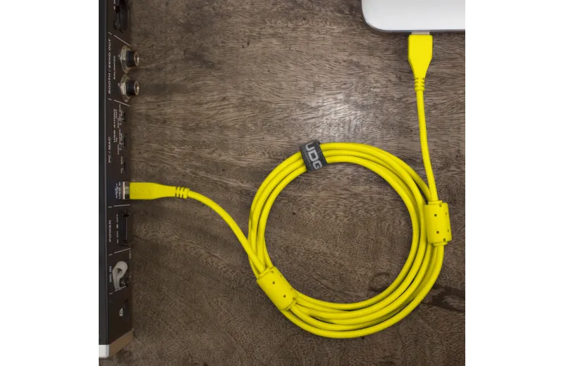 Udg U95002YL Ultimate Audio Cable USB 2.0 A-B Yellow Straight 2m
