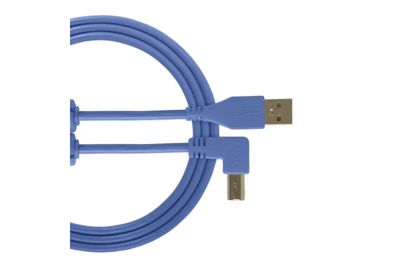 Udg U95004LB Ultimate Audio Cable USB 2.0 A-B Light Blue Angled 1m