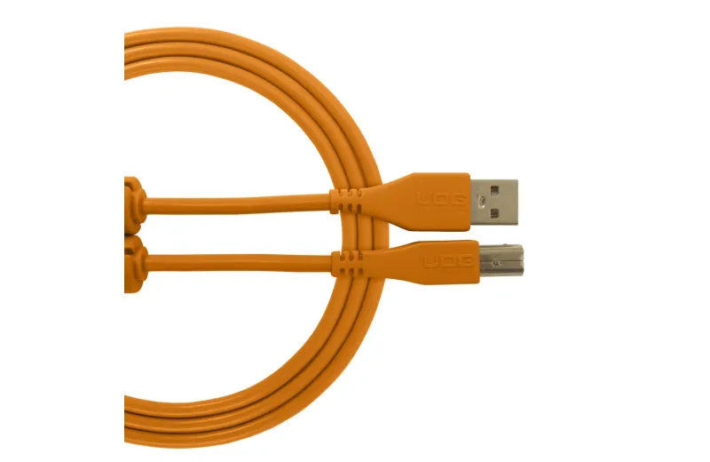 Udg U95001OR Ultimate Audio Cable USB 2.0 A-B Orange Straight 1m