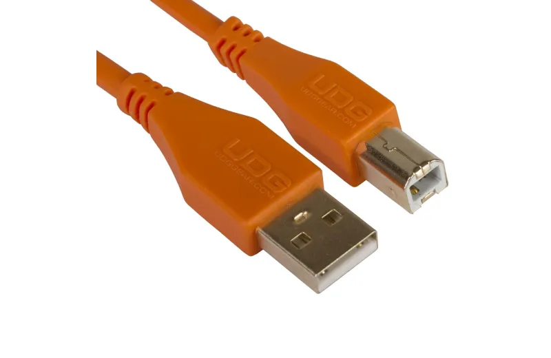 Udg U95001OR Ultimate Audio Cable USB 2.0 A-B Orange Straight 1m