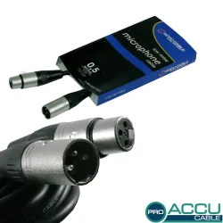 Cable AC-PRO-XMXF/0,5 XLRm/f 0,5m ACCU-CABLE