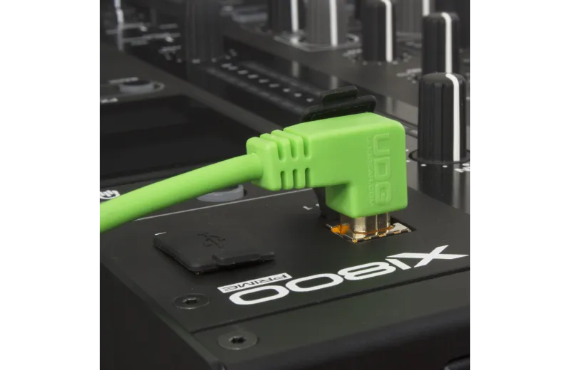 Udg U95004GR Ultimate Audio Cable USB 2.0 A-B Green Angled 1m