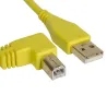 Udg U95004YL Ultimate Audio Cable USB 2.0 A-B Yellow Angled 1m