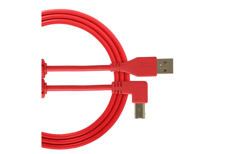 Udg U95004RD Ultimate Audio Cable USB 2.0 A-B Red Angled 1m