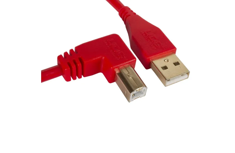 Udg U95004RD Ultimate Audio Cable USB 2.0 A-B Red Angled 1m