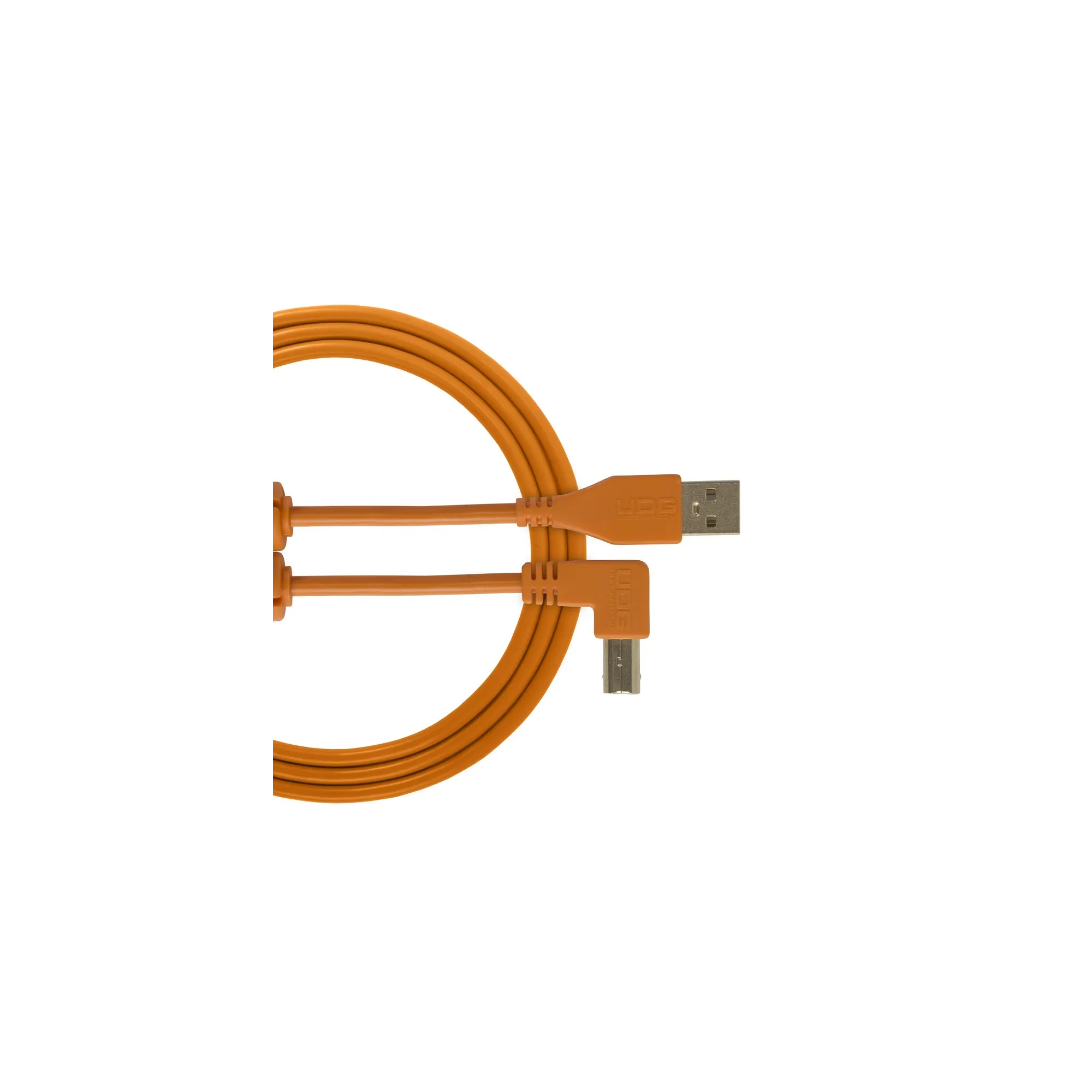 Udg U95004OR Ultimate Audio Cable USB 2.0 A-B Orange Angled 1m