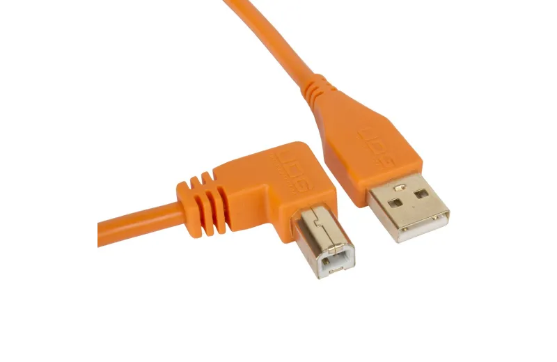 Udg U95004OR Ultimate Audio Cable USB 2.0 A-B Orange Angled 1m