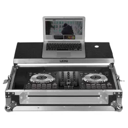 UDG Ultimate Flight Case Pioneer DDJ-SB2/SB3/400 Silver Plus (Laptop Shelf) U92017SL