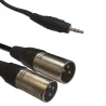 ACCU-CABLE  AC-J3S-2XM/3 3,5 Jack Stereo to 2x XLR 3m