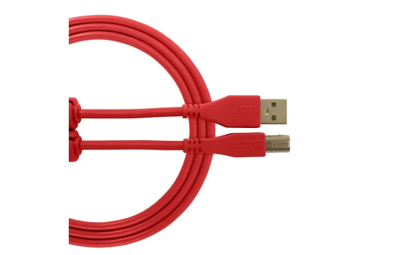 Udg U95002RD Ultimate Audio Cable USB 2.0 A-B Red Straight 2m