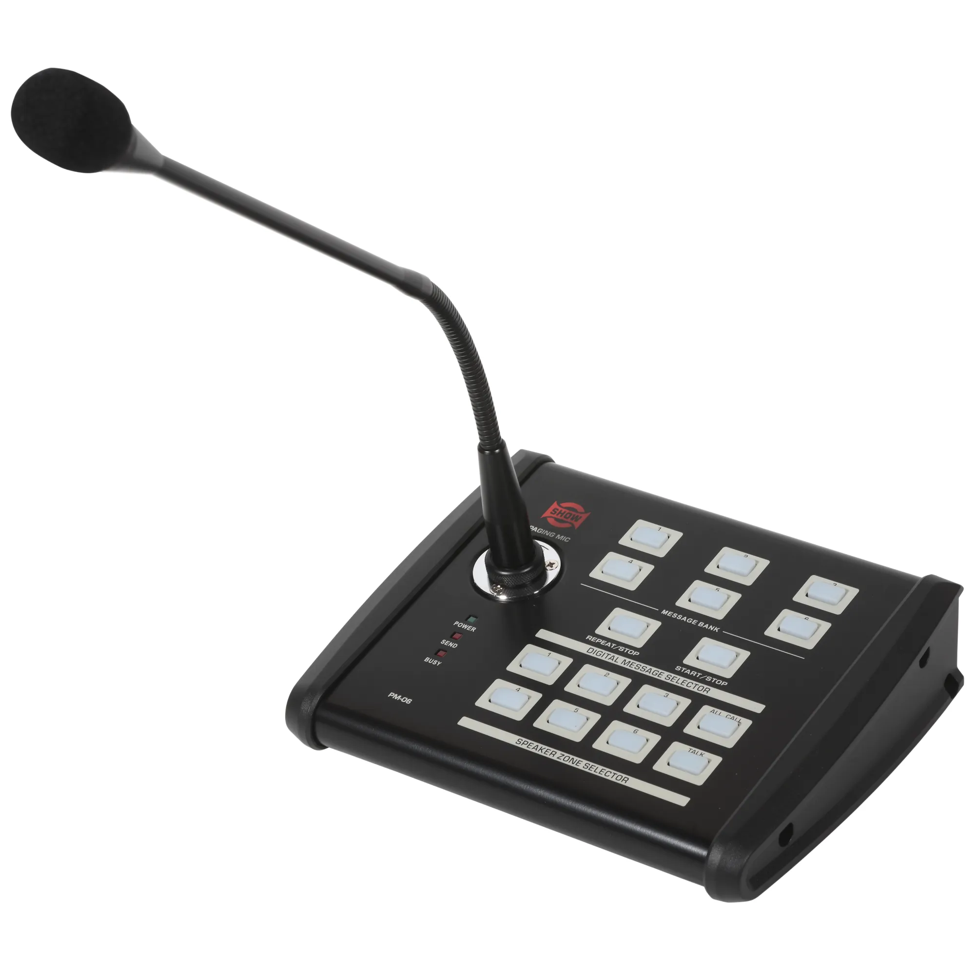 Show PM-06: 6 zone paging mirophone