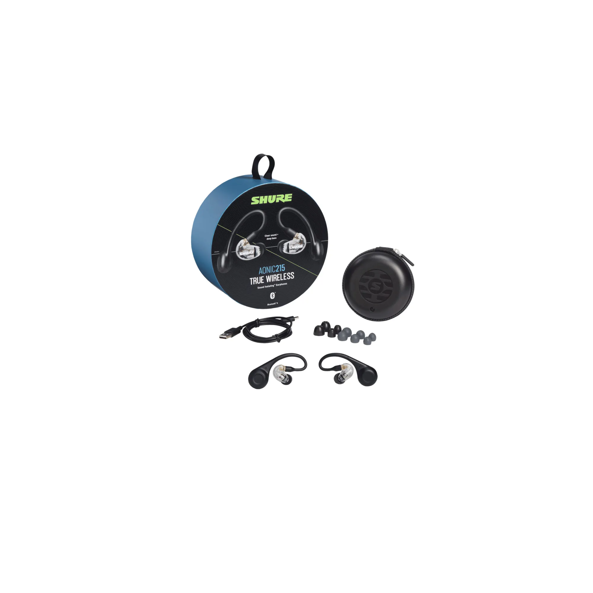 SHURE AONIC 215 TRUE WIRELESS CLEAR