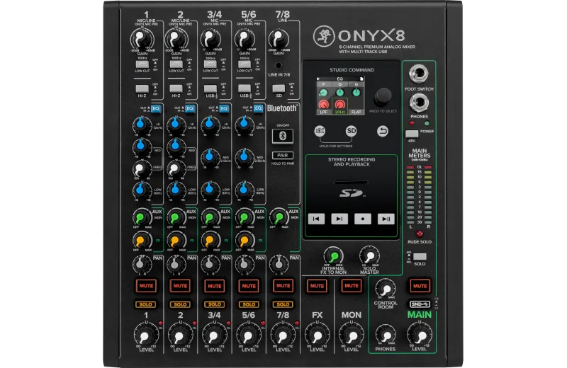 Mackie Onyx8 Mixer Αναλογική Κονσόλα Ήχου