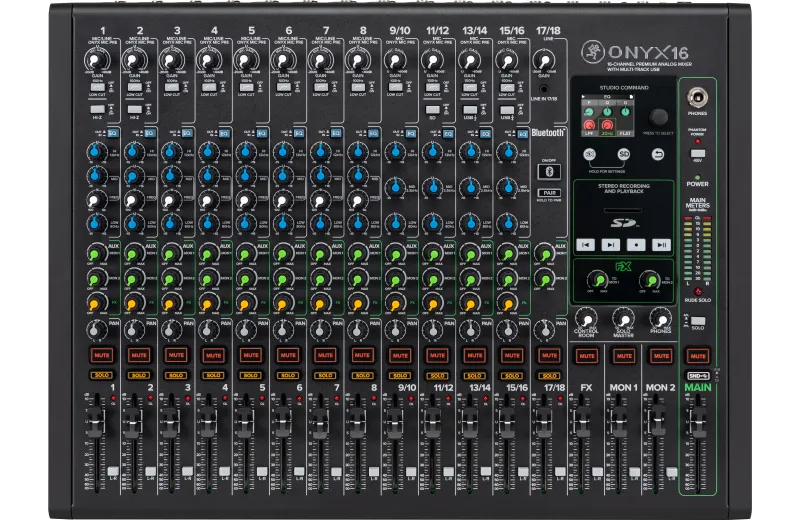Mackie Onyx16 Mixer Αναλογική Κονσόλα Ήχου