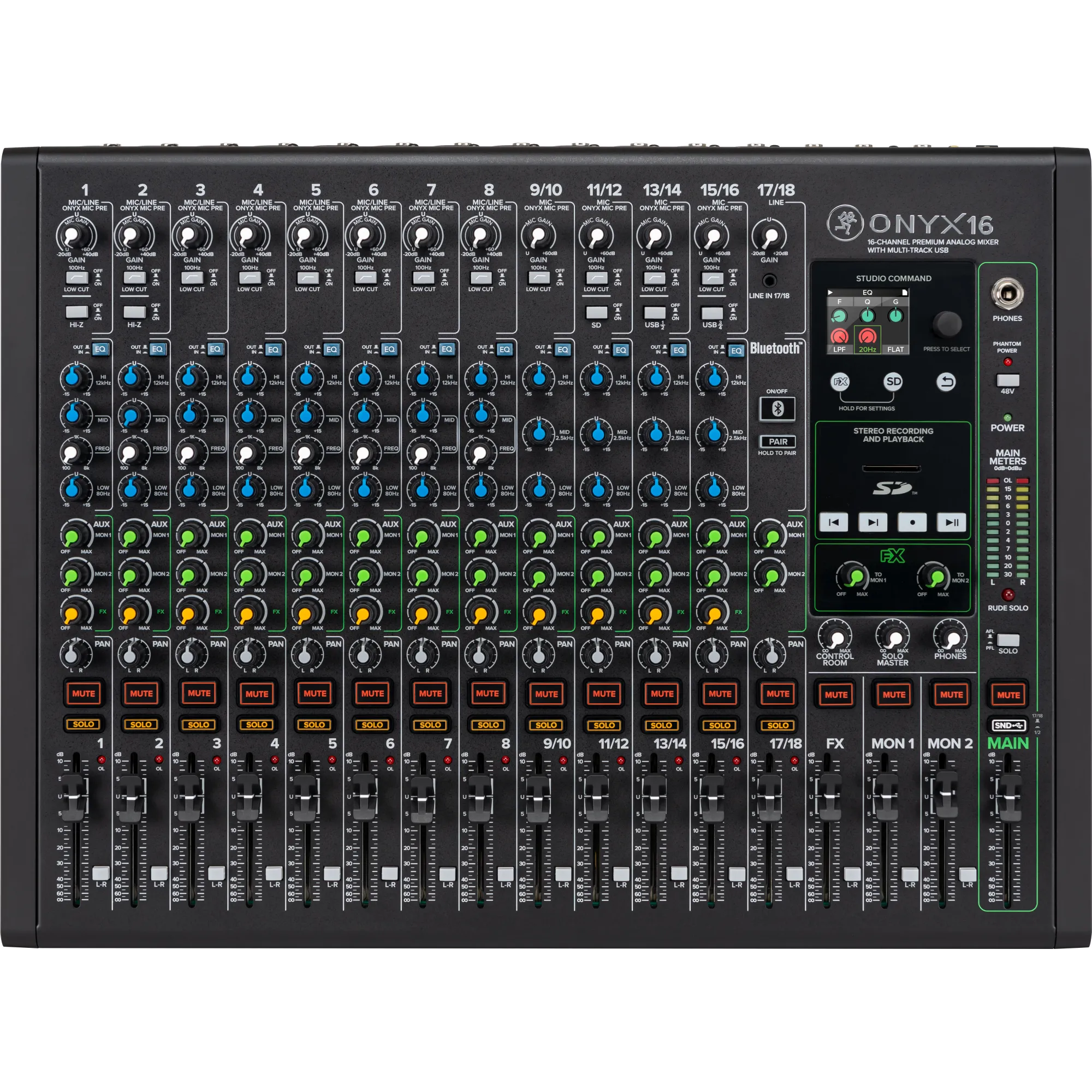 Mackie Onyx16 Mixer Αναλογική Κονσόλα Ήχου