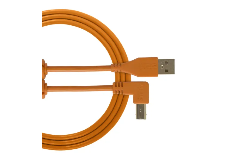 Udg U95005OR Ultimate Audio Cable USB 2.0 A-B Orange Angled 2m