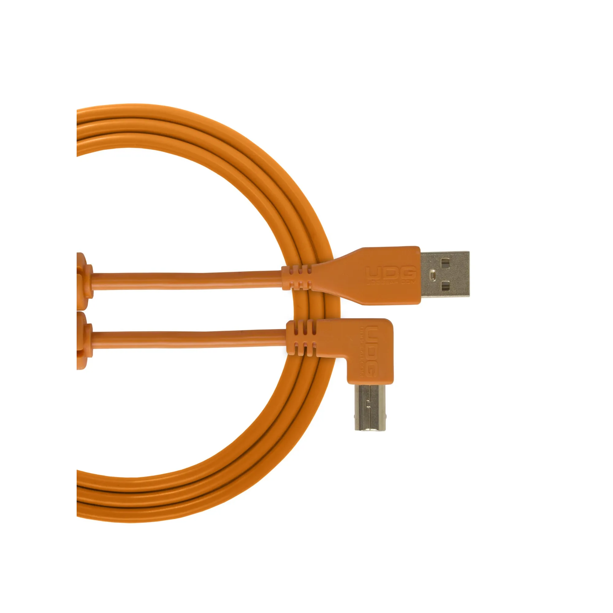 Udg U95005OR Ultimate Audio Cable USB 2.0 A-B Orange Angled 2m