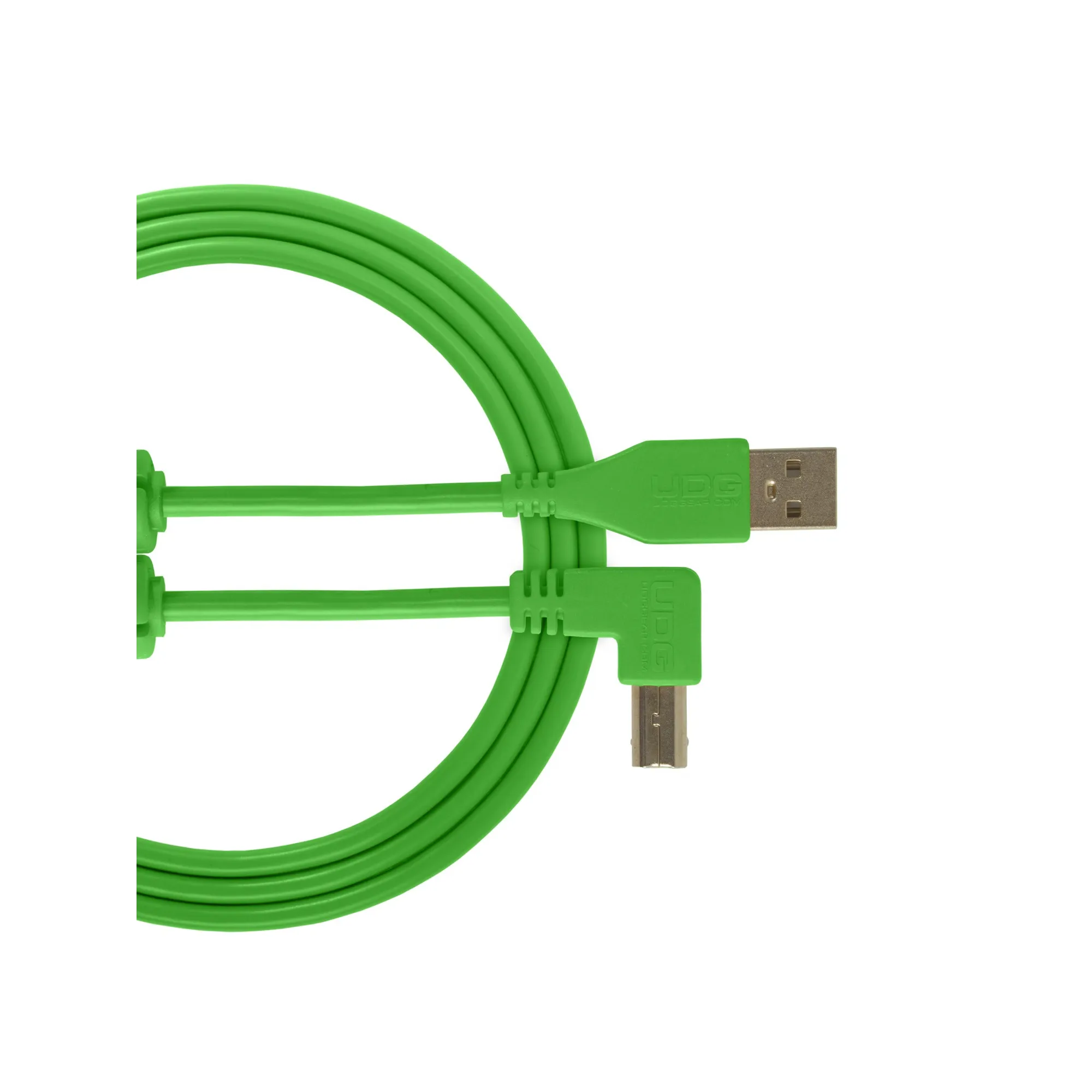 Udg U95005GR Ultimate Audio Cable USB 2.0 A-B Green Angled 2m