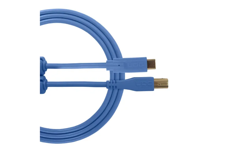 Udg U96001LB Ultimate Audio Cable USB 2.0 C-B Light Blue Straight 1.5m