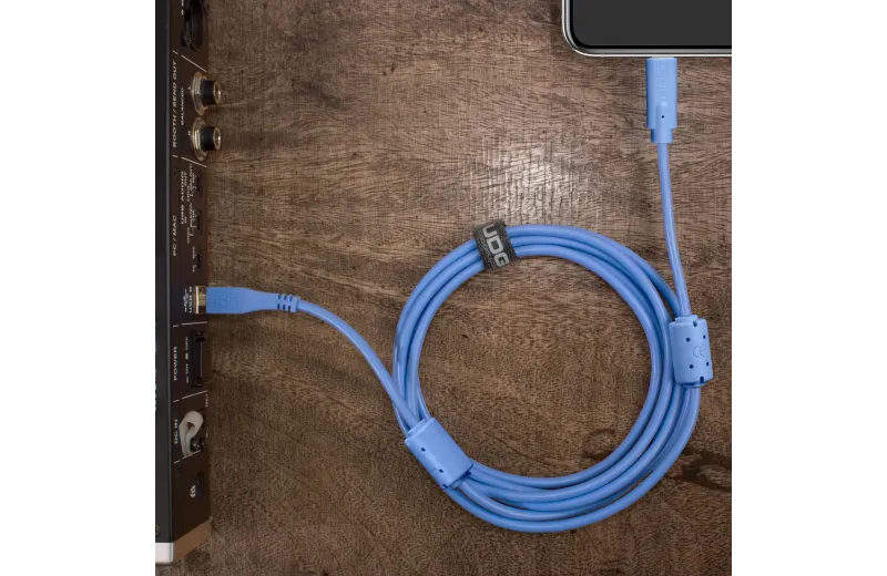 Udg U96001LB Ultimate Audio Cable USB 2.0 C-B Light Blue Straight 1.5m