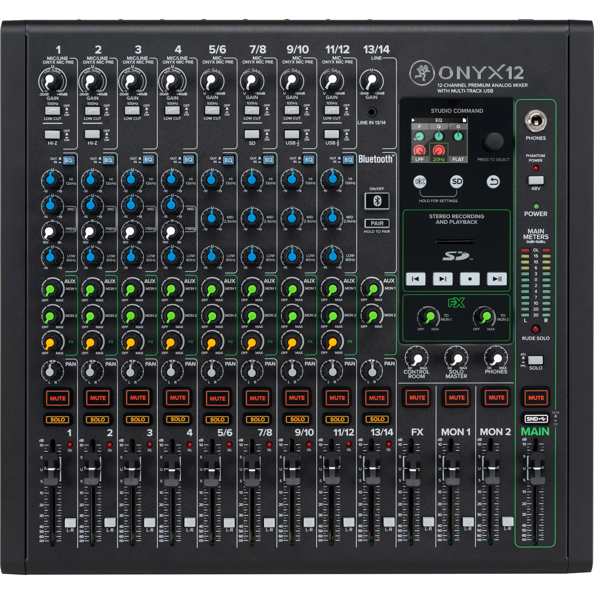 Mackie Onyx12 Mixer Αναλογική Κονσόλα Ήχου