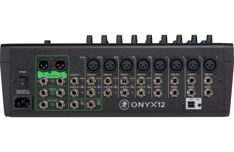Mackie Onyx12 Mixer Αναλογική Κονσόλα Ήχου
