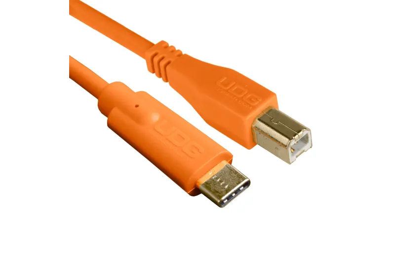Udg U96001OR Ultimate Audio Cable USB 2.0 C-B Orange Straight 1.5m