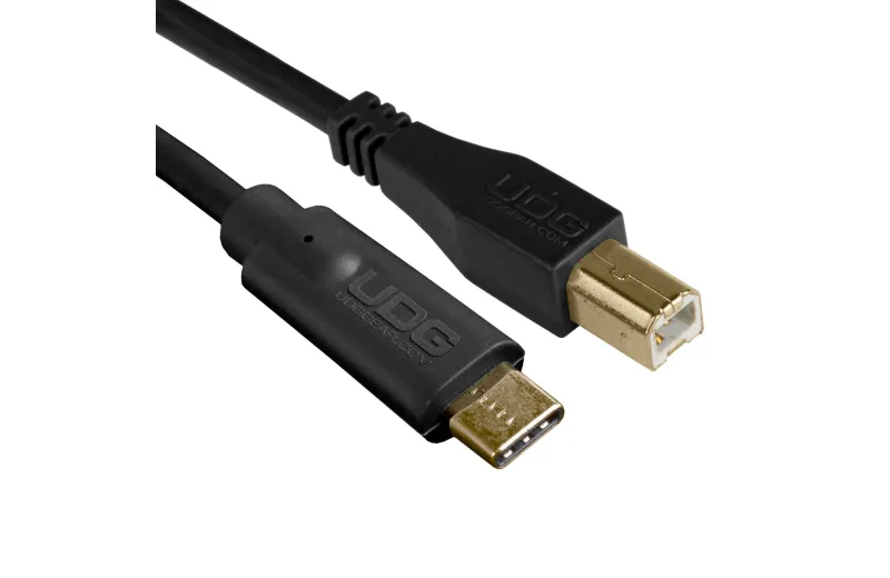 Udg U96001BL Ultimate Audio Cable USB 2.0 C-B Black Straight 1.5m