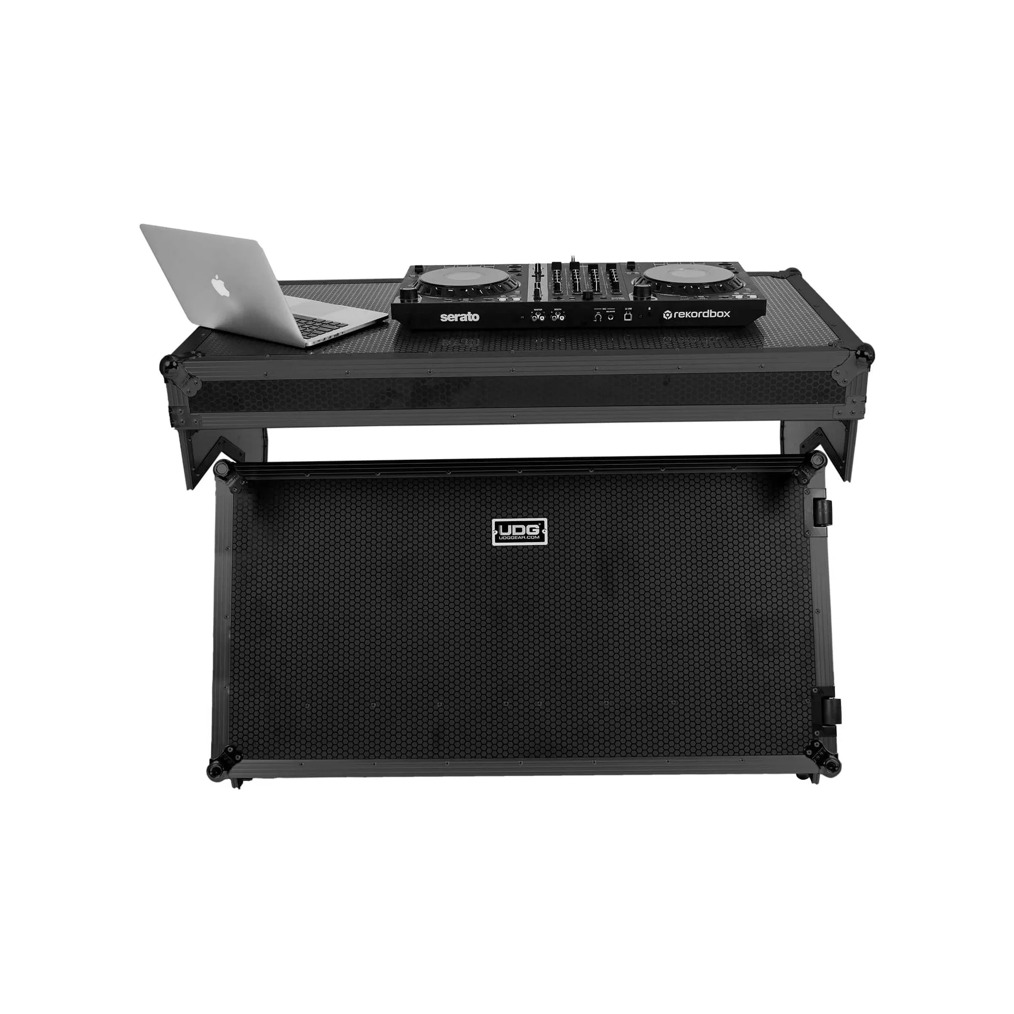 UDG Ultimate Flight Case Portable Z-Style DJ Table Black Plus (Wheels) U91072BL